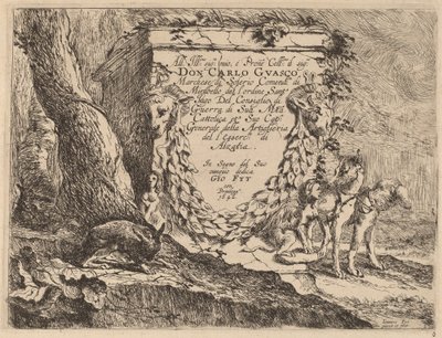 Page de titre : Piédestal et une paire de chiens - Jan Fyt