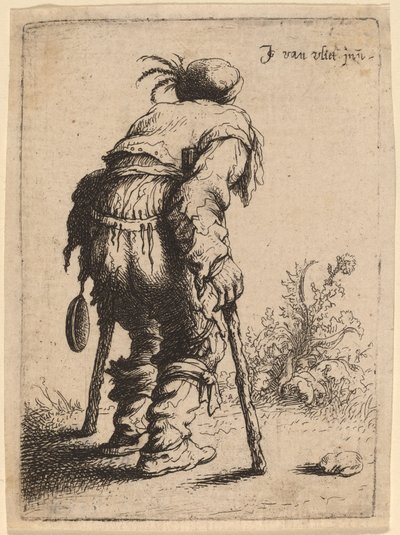 Mendiant avec deux béquilles, 1632 - Jan Georg van Vliet