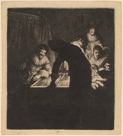 Les joueurs de backgammon - Jan Georg van Vliet