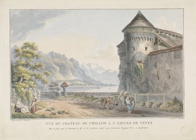 Vue du château de Chillon à 2 lieues de Vevey - Jan Gerard Waldorp