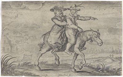 Homme et femme à cheval - Jan Gerritsz Swelinck