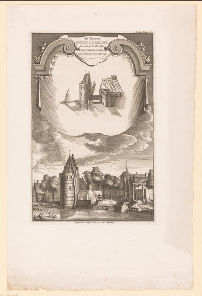 Deux vues des Kloveniersdoelen à Amsterdam - Jan Goeree