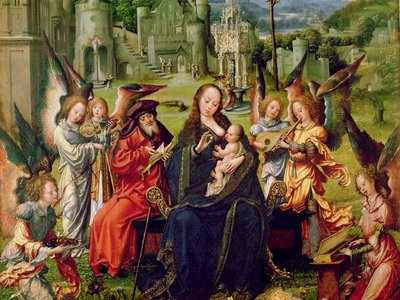 Musiciens anges (détail) - Jan Gossaert