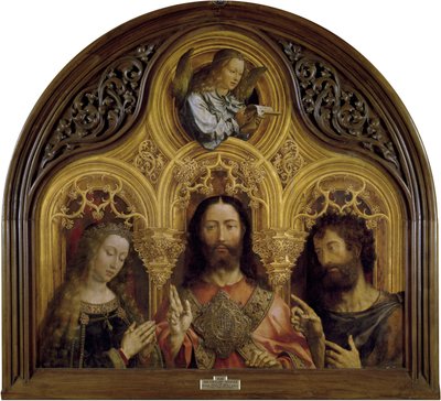 Christ entre la Vierge Marie et Saint Jean-Baptiste - Jan Gossaert