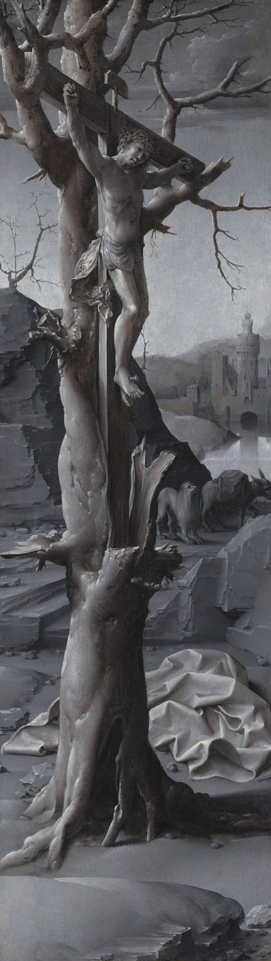 Saint Jérôme pénitent (panneau gauche) - Jan Gossaert