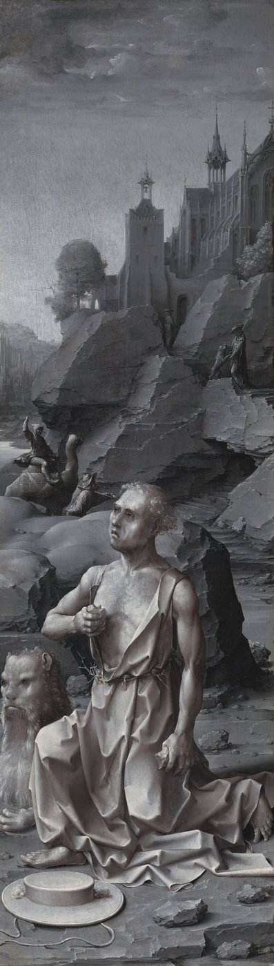 Saint Jérôme pénitent (panneau droit) - Jan Gossaert