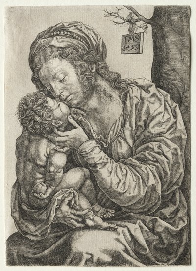 La Vierge assise au pied d