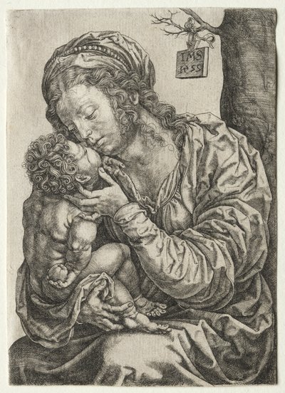 La Vierge assise au pied d