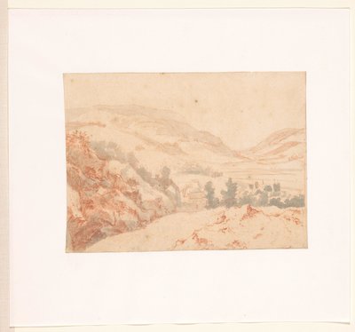 Paysage vallonné avec vue sur un village - Jan Griffier (I)
