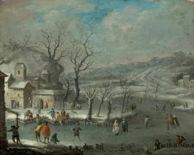 Paysage hivernal hollandais - Jan Griffier