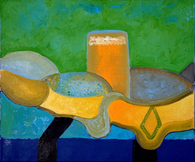 Nature morte avec bière et poisson, 2009 - Jan Groneberg