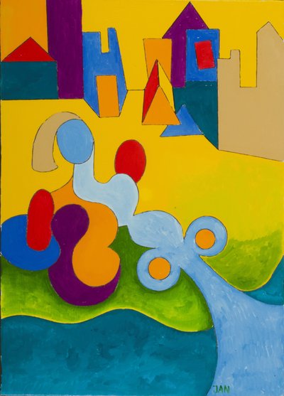 Bain de soleil à la périphérie de la ville - Jan Groneberg