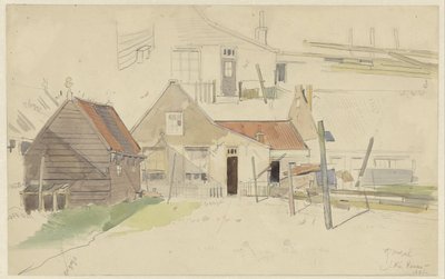 Études de maisons dans le quartier Vinkenbuurt, Amsterdam - Jan H.L. Hanau