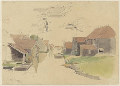 Études de maisons dans le quartier Vinkenbuurt, Amsterdam - Jan H.L. Hanau