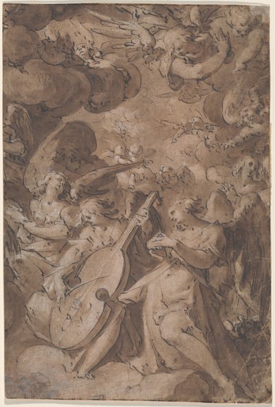 Les anges dans la gloire - Jan Harmensz Muller