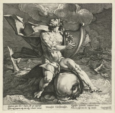 Arion sur le dauphin - Jan Harmensz. Muller