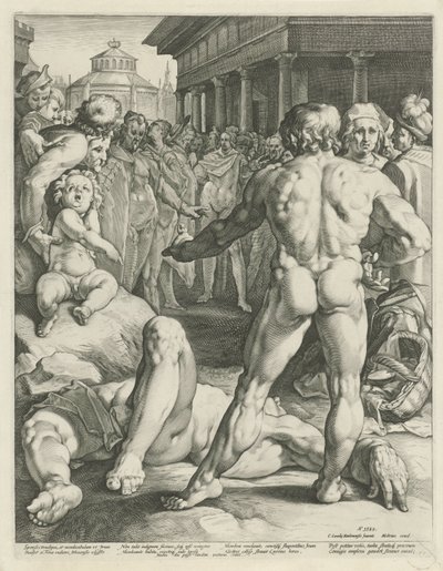 Combat entre Ulysse et Irus - Jan Harmensz. Muller