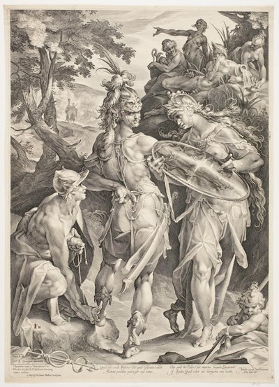 Minerve et Mercure armant Persée pour sa rencontre avec Méduse - Jan Harmensz. Muller