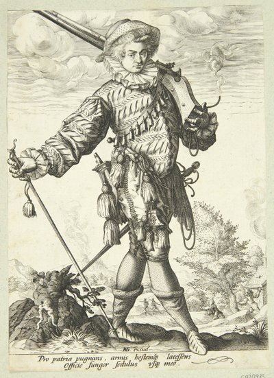 Officier avec une brindille - Jan Harmensz. Muller