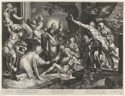 Résurrection de Lazare - Jan Harmensz. Muller