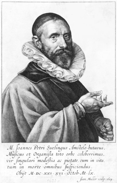 Portrait de Jan Pieterszoon Sweelinck, 1624 - Jan Harmensz Muller
