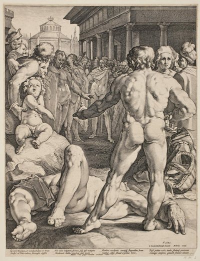 Le combat entre Ulysse et Irus - Jan Harmensz. Muller