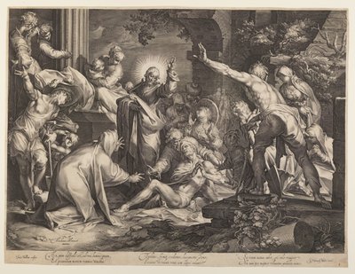 La résurrection de Lazare - Jan Harmensz. Muller