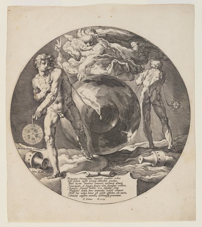 Page de titre, planche 1, de La création du monde - Jan Harmensz. Muller