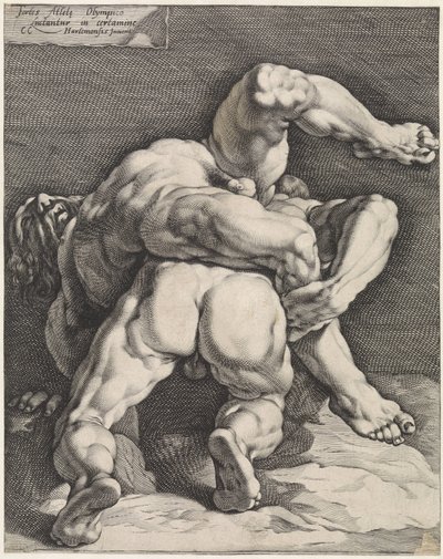 Deux lutteurs - Jan Harmensz. Muller