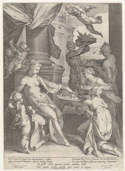 Vénus honorée par des nymphes et un faune - Jan Harmensz. Muller