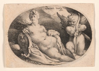 Vénus et Cupidon dans les nuages - Jan Harmensz. Muller