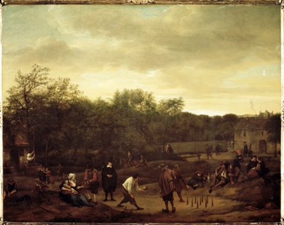 Paysans jouant aux boules en Hollande - Jan Havicksz. Steen