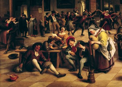 Fête dans une auberge (détail) - Jan Havickszoon Steen