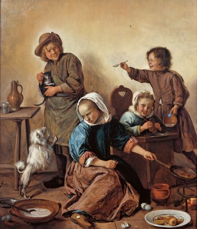 Le repas des enfants - Jan Havickszoon Steen