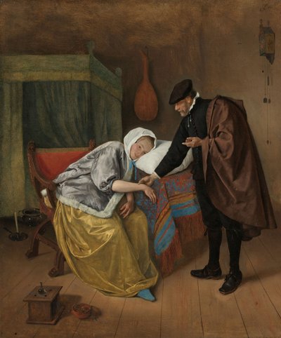La Femme malade, vers 1663-66 - Jan Havickszoon Steen