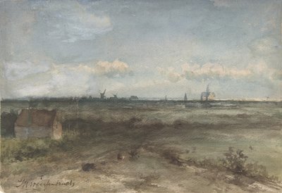 Vue de Haarlem depuis les dunes, milieu 19e-début 20e siècle - Jan Hendrik Weissenbruch