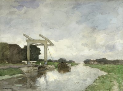 Pont-levis à Noorden - Jan Hendrik Weissenbruch