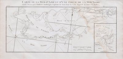 Carte de la Crimée et de la mer d