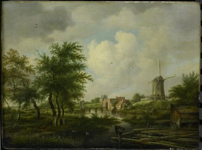 Le mur en ruine à Amsterdam avec la Weteringpoort, vu sur le Buitensingel - Jan Hulswit