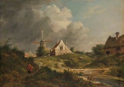 Vue sur le mur en ruine à Amsterdam entre la porte de Muider et la porte de Weesper - Jan Hulswit