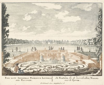 Fontaine et grand étang dans les jardins du Palais Het Loo, 1694-97 - Jan I van Call