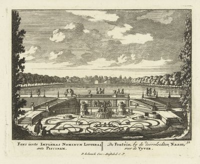 Fontaine au grand étang dans les jardins du Palais Het Loo, 1695-1705 - Jan I van Call