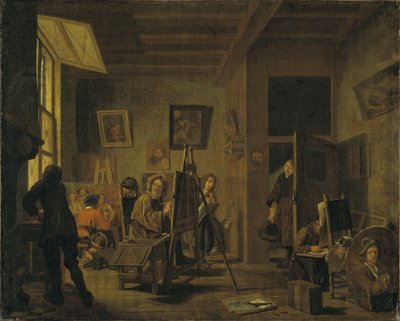 Un atelier de peintre - Jan Josef the Elder Horemans