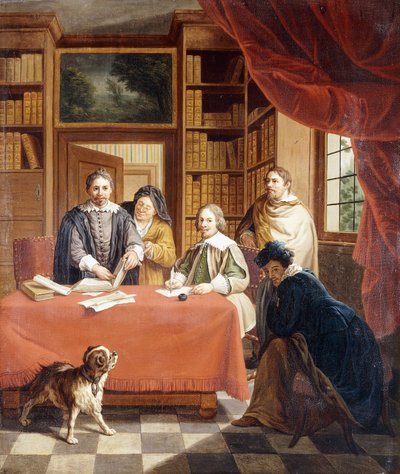La préparation des contrats de mariage - Jan Josef the Younger Horemans