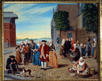 Promenade pour pêcher et nobles aux Pays-Bas - Jan Josef the Younger Horemans