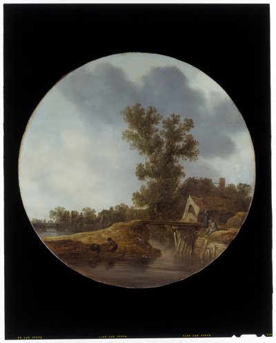 Paysage fluvial avec pêcheur - Jan Josephsz van Goyen
