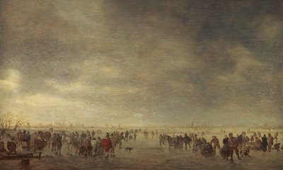 Patineurs sur glace - Jan Josephsz van Goyen