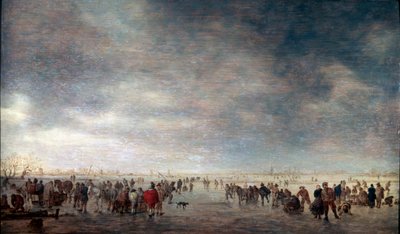 Patineurs sur glace - Jan Josephsz van Goyen