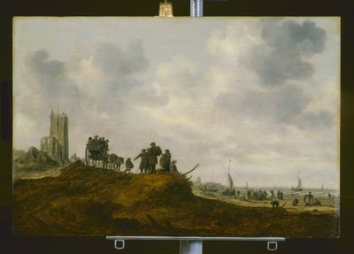 La vieille église à Egmond aan Zee - Jan Josephsz van Goyen