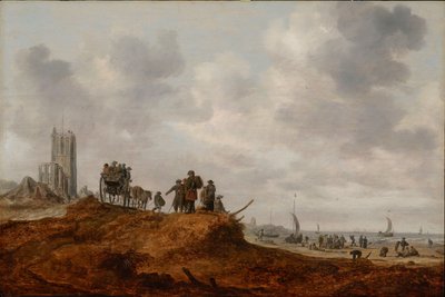 La vieille église à Egmond aan Zee - Jan Josephsz van Goyen